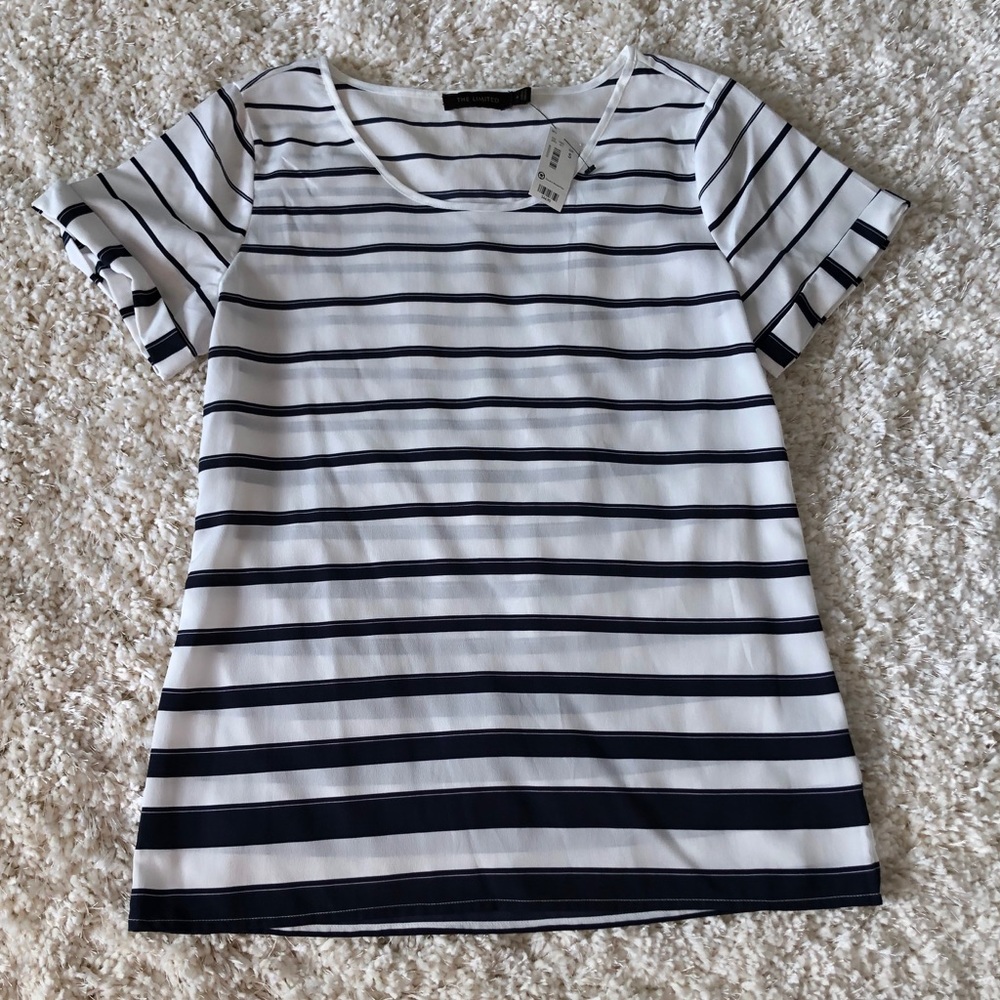 The Limited Horizontal Stripe Blouse